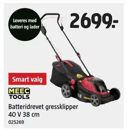 Jula Batteridrevet gressklipper 40 V 38 cm tilbud