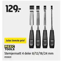 Jula Stemjernsett 4 deler 8/12/18/24 mm tilbud