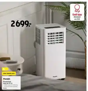 Jula Klimaanlegg 2600 W 70 cm tilbud