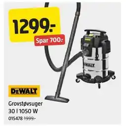 Jula Grovstøvsuger 30 l 1050 W tilbud