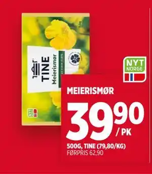 Meny MEIERISMØR tilbud