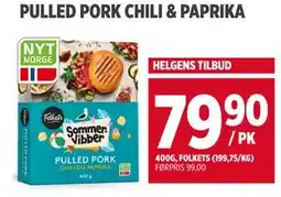 Meny PULLED PORK CHILI & PAPRIKA tilbud