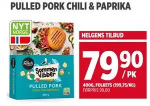 Meny PULLED PORK CHILI & PAPRIKA tilbud