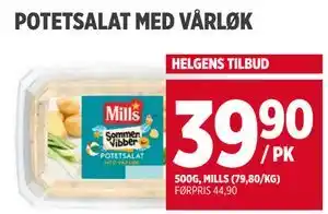 Meny POTETSALAT MED VÅRLØK tilbud