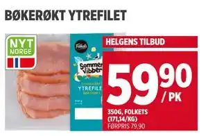 Meny BØKERØKT YTREFILET tilbud