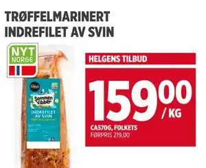 Meny TRØFFELMARINERT INDREFILET AV SVIN tilbud