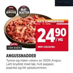 Meny ANGUSSNADDER tilbud
