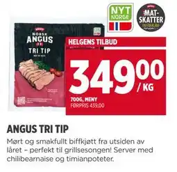 Meny ANGUS TRI TIP tilbud