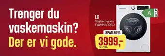 Skousen LG Vaskemaskin F4WM309So tilbud