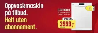 Skousen ELECTROLUX Oppvaskmaskin ESA47305UW tilbud