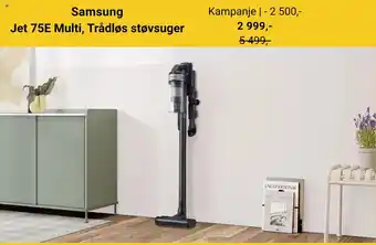 Skousen SAMSUNG Jet 75e multi, trådløs støvsuger tilbud