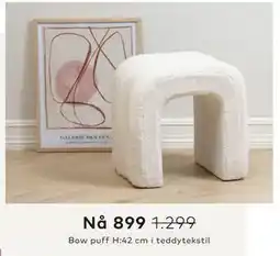 Skeidar Bow puff tilbud