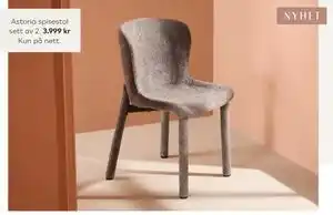 Skeidar Astoria spisestol tilbud