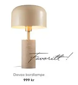 Skeidar Davao bordlampe tilbud