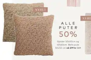 Skeidar Bella pute tilbud