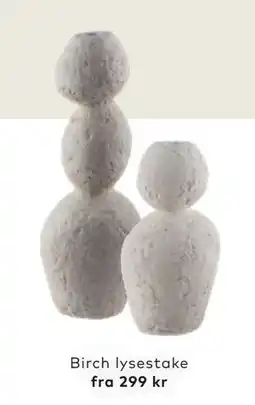 Skeidar Birch lysestake tilbud
