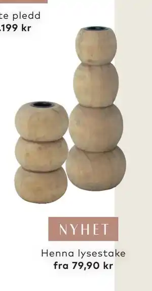Skeidar Henna lysestake tilbud