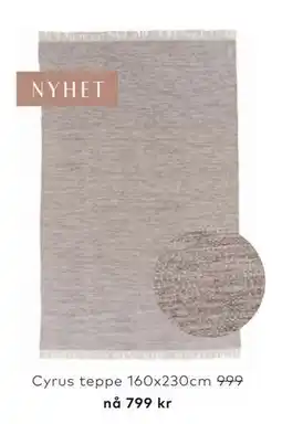 Skeidar Cyrus teppe tilbud