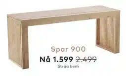 Skeidar Straa benk tilbud