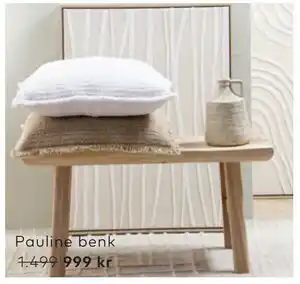 Skeidar Pauline benk tilbud