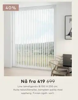 Skeidar Line lamellgardin tilbud