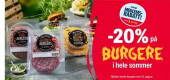Coop Extra Burgere i hele sommer tilbud