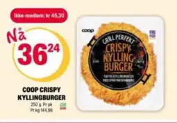 Coop Extra COOP Crispy kyllingburger tilbud