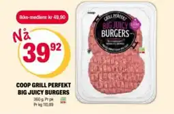 Coop Extra COOP Grill perfekt big juicy burgers tilbud