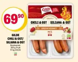Coop Extra GILDE Chili & ost siliana & ost tilbud