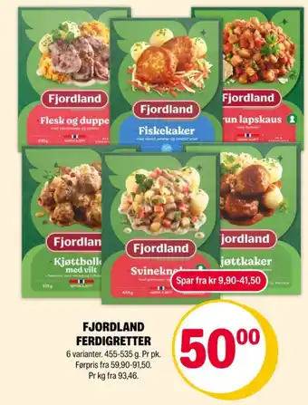 Coop Extra FJORDLAND Ferdigretter tilbud