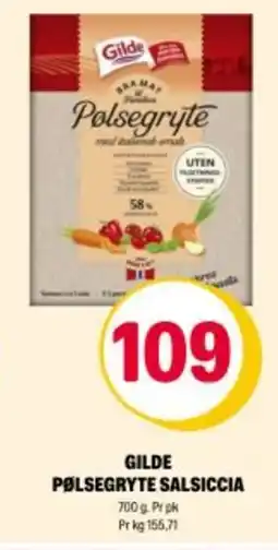 Coop Extra GILDE Pølsegryte salsiccia tilbud