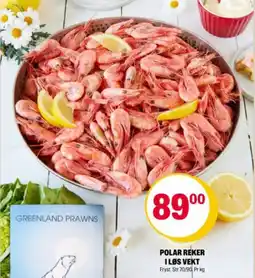 Coop Extra Polar reker iløs vekt tilbud