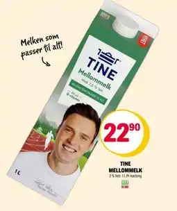 Coop Extra TINE Mellommelk tilbud