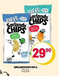 Coop Extra SØRLANDSCHIPS Rifla tilbud