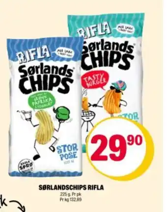 Coop Extra SØRLANDSCHIPS Rifla tilbud
