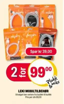 Coop Extra Leki mobiltilbehør tilbud