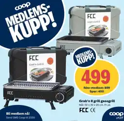 Coop Extra FCC Grab'n ii grill gassgrill tilbud