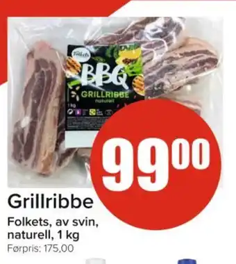 Spar FOLKETS Grillribbe tilbud