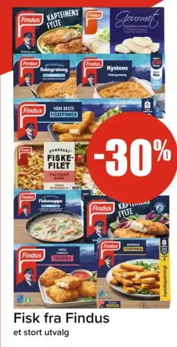 Spar FINDUS Fisk fra tilbud