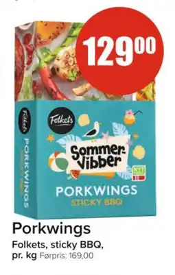 Spar FOLKETS Porkwings tilbud
