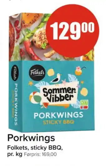 Spar FOLKETS Porkwings tilbud