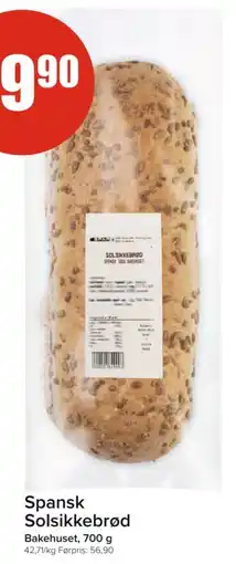 Spar BAKEHUSET Spansk solsikkebrød tilbud