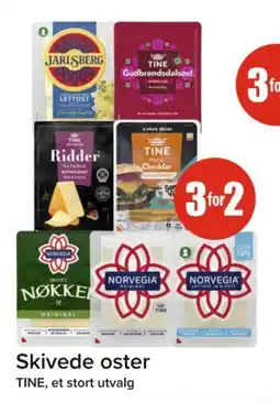 Spar TINE Skivede oster tilbud