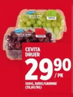 Meny CEVITA Druer tilbud