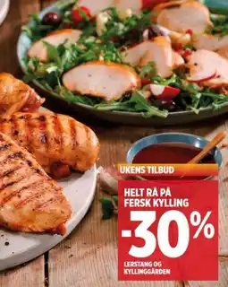 Meny Helt rå på fersk kylling tilbud