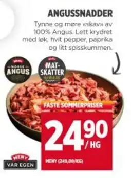 Meny Angussnadder tilbud