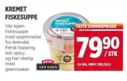 Meny Kremet fiskesuppe tilbud