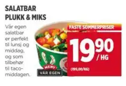 Meny Salatbar plukk & miks tilbud