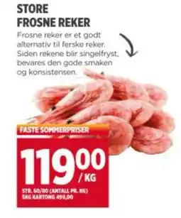 Meny Store frosne reker tilbud