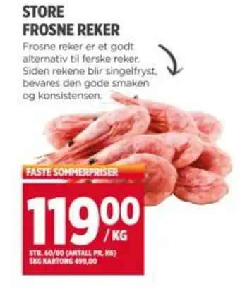 Meny Store frosne reker tilbud
